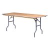 8 Foot Wooden Folding Table